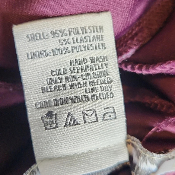 American Rag Floral Burgundy Dress - Picture 15 of 15